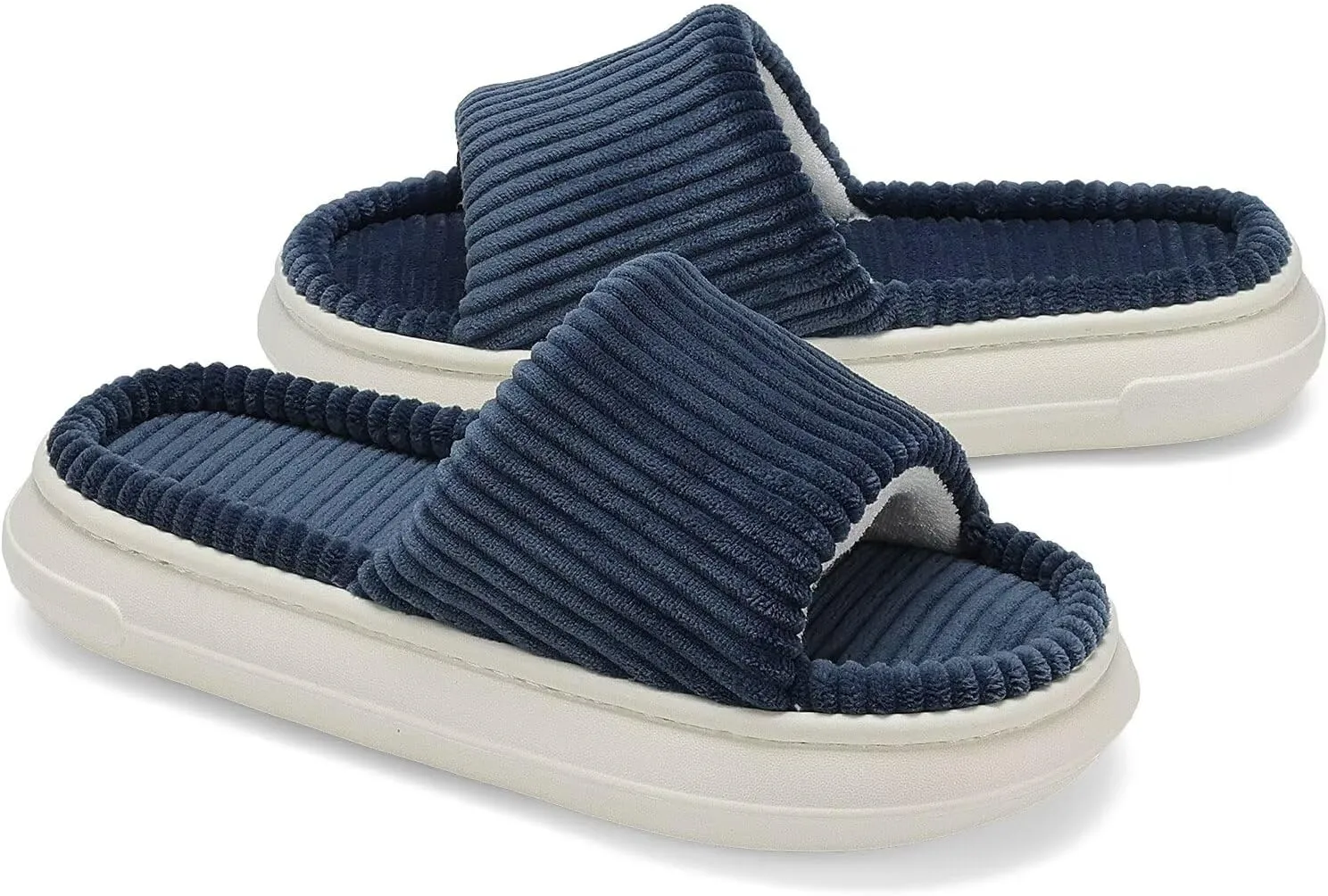 NineCiFun Unisex Summer House Slippers Indoor and Outdoor Slip-On Home Bedroom Shoes for Women and Men