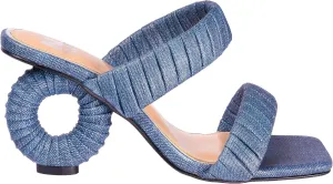 Ninety Union Ash Pleaded Straps Donut Heel Slide