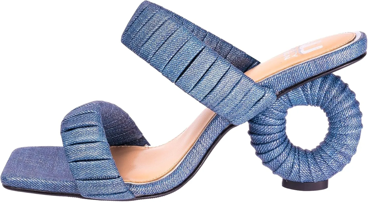 Ninety Union Ash Pleaded Straps Donut Heel Slide