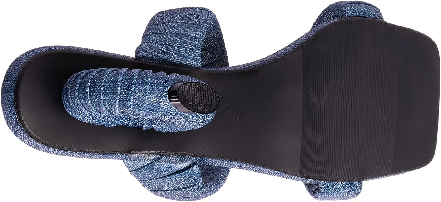 Ninety Union Ash Pleaded Straps Donut Heel Slide