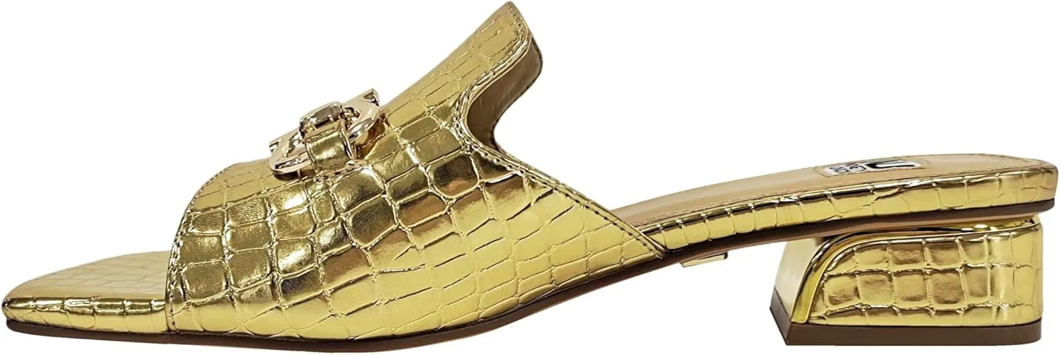 Ninety Union Open Toe Metal Trim Heel Slide