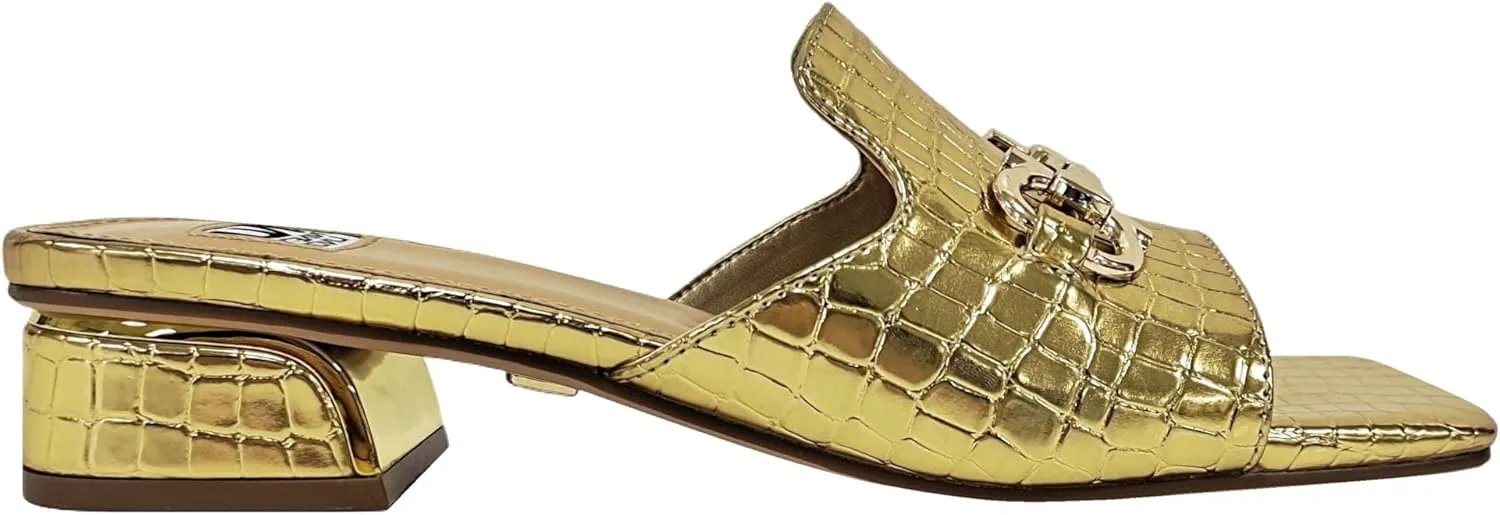 Ninety Union Open Toe Metal Trim Heel Slide