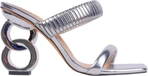 Ninety Union Raddle Metallic Heel Pleaded Two Band Slide