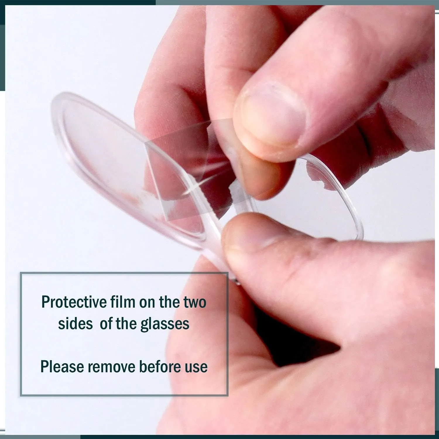 Noble Ultra Slim and Flat Reading Glasses Thin and Flexible Armless (2 Pairs) Enhanced Comfort Nose Rest, Armless Pocket Size Readers with 2 Stick-on Silicone Case Holder (Clear,  1.00)