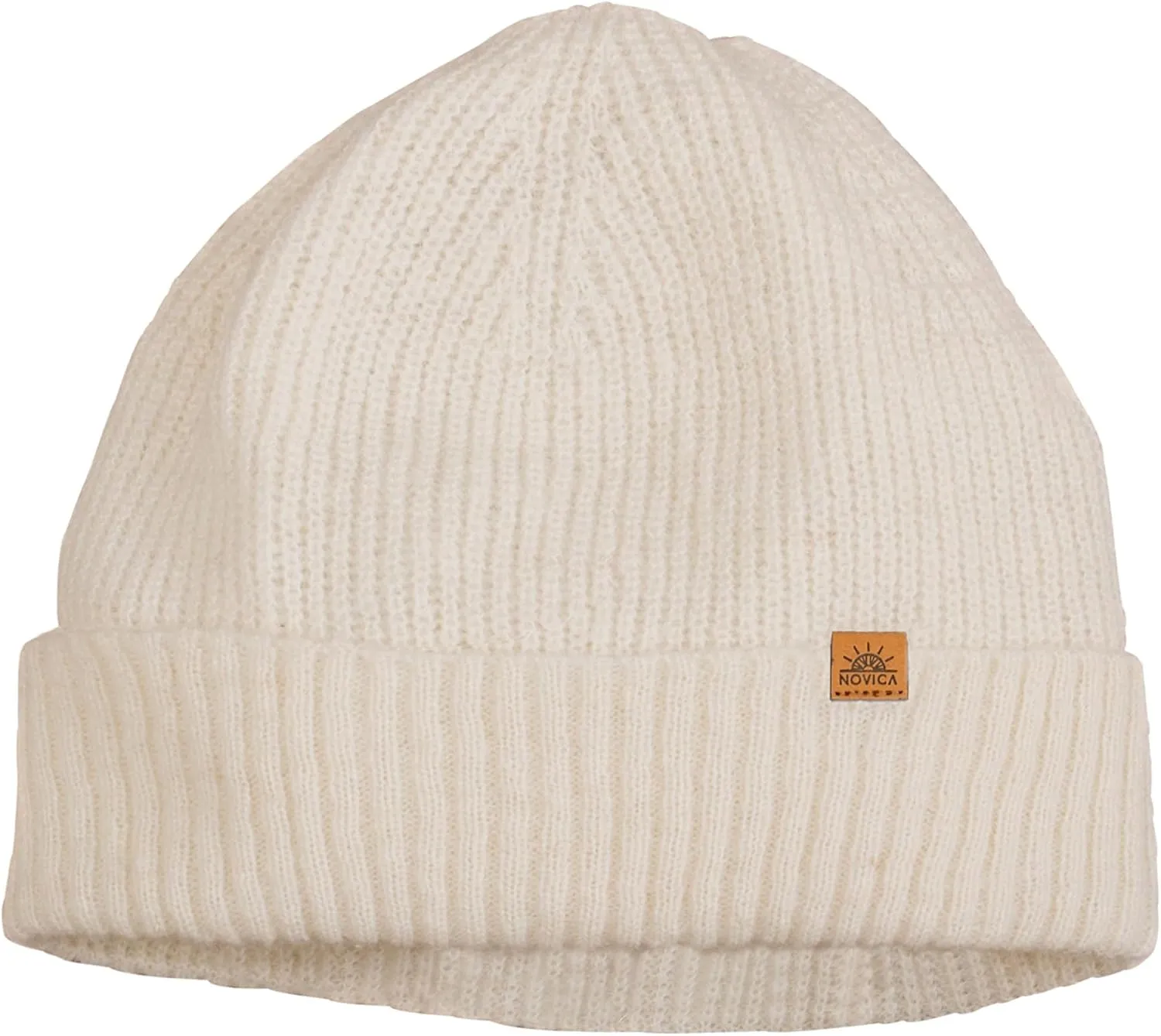 NOVICA Unisex Fall Winter Soft Alpaca Wool Blend Knit Beanie Hat