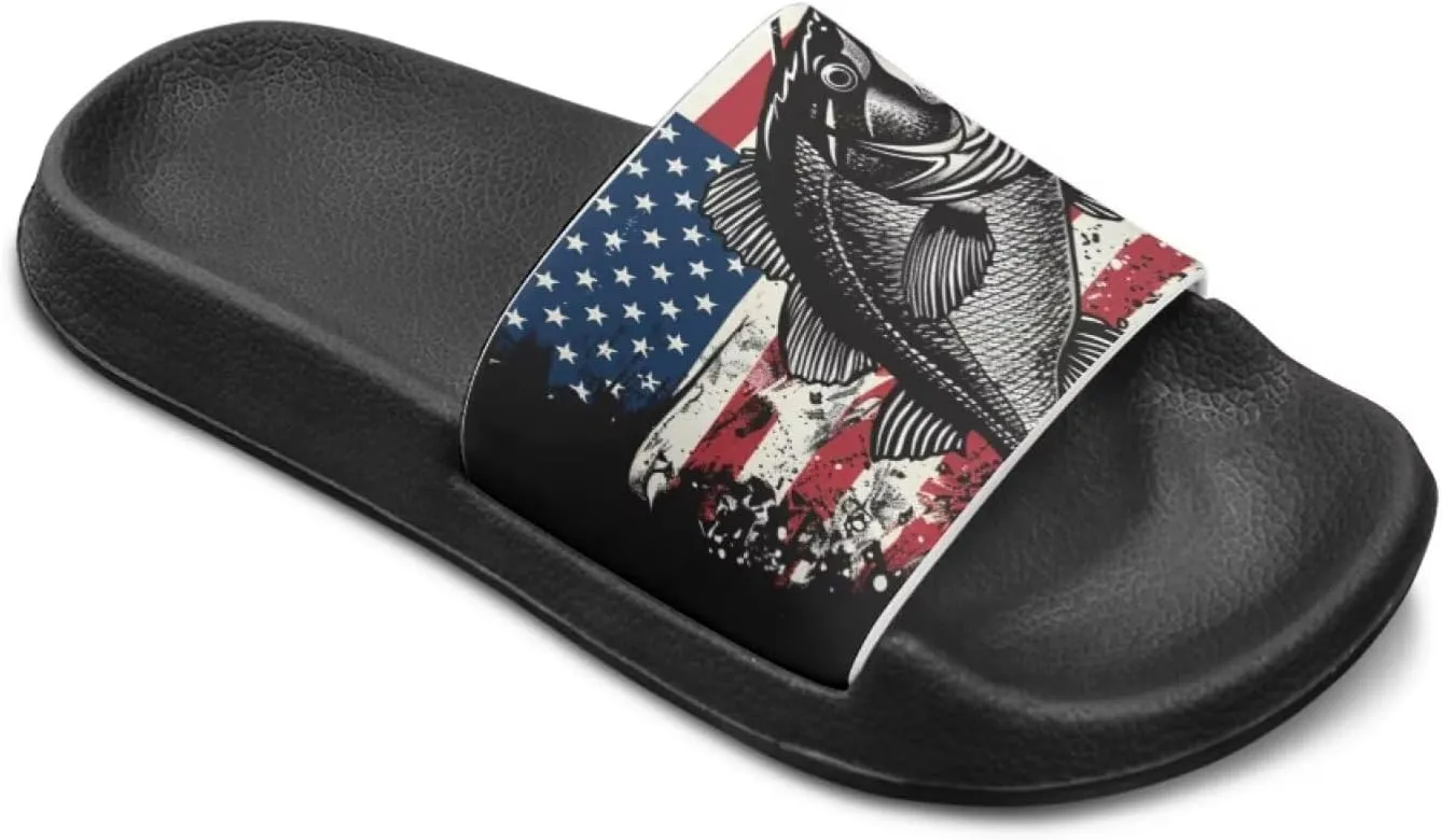 Ocean Animals Slide Sandals for Boys Girsl Cartoon Kids Slides Open Toe Design
