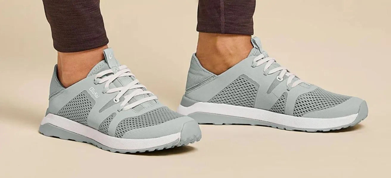 Olukai Pale Grey Huia Women's Sneakers 20492-PGPG