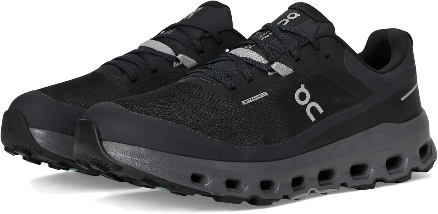 On Men's Cloudvista 2 Waterproof Sneaker, Black/Eclipse, 8
