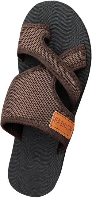 Orthopedic Sandals for Women，Breathable Mesh Flip Flops with Arch Support Comfy Hollow Mesh Walking Slide Sandals