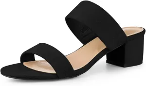 Perphy Open Toe Block Heels Slide Heel Sandals for Women