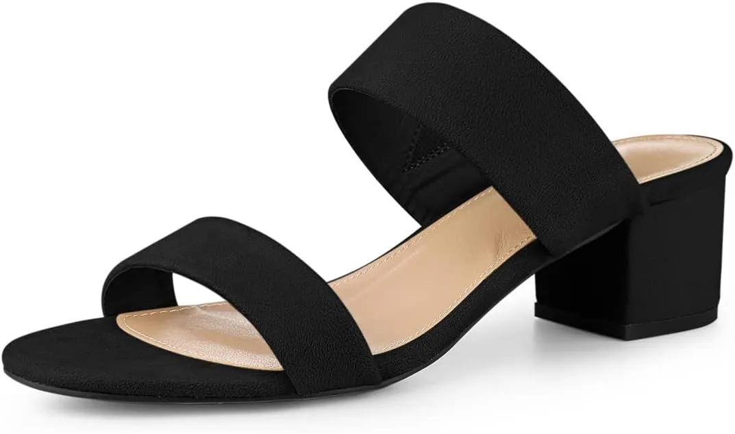Perphy Open Toe Block Heels Slide Heel Sandals for Women