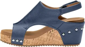 Platform Sandals Women Thick Sole Cork Wedge Sandals Comfy Wide Width Non-Slip Open Toe Summer Beach Slides Sandals