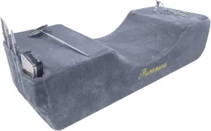 Puransen Beauty Salon Lashing Pillow - Eyelash Extension Neck Pillow,Comfortable Velvet Memory Foam Eyelash Pillow, Protect The Neck When Used for Lashing (Grey)