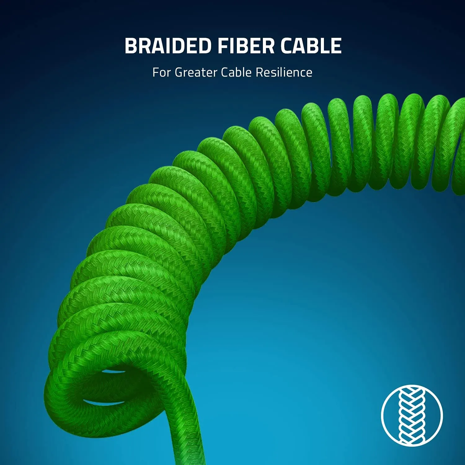 Razer PBT Keycap   Coiled Cable Upgrade Set: Durable Doubleshot PBT - Universal Compatibility - Keycap Removal Tool & Stabilizers - Tactically Coiled & Designed - Braided Fiber Cable - Classic Black