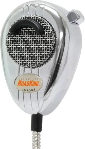 Road King RK56CHSS Chrome Noise Canceling CB Microphone with Chrome Flex Cord