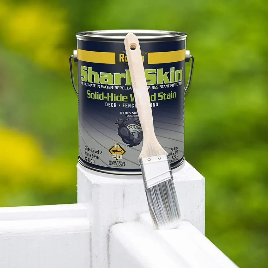 Rodda Paint SharkSkin Deck and Siding Stain, 1 Gallon (4-Pack), Chocolate Brown