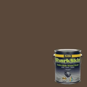 Rodda Paint SharkSkin Deck and Siding Stain, 1 Gallon (4-Pack), Chocolate Brown