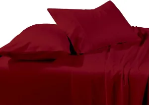 Royal Tradition compared to Royal Hotel Collection Pair of Solid Burgundy Brushed Microfiber King Pillowcases