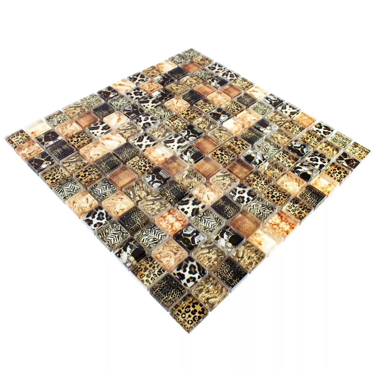 Safari Mosaic Tiles Beige and Brown