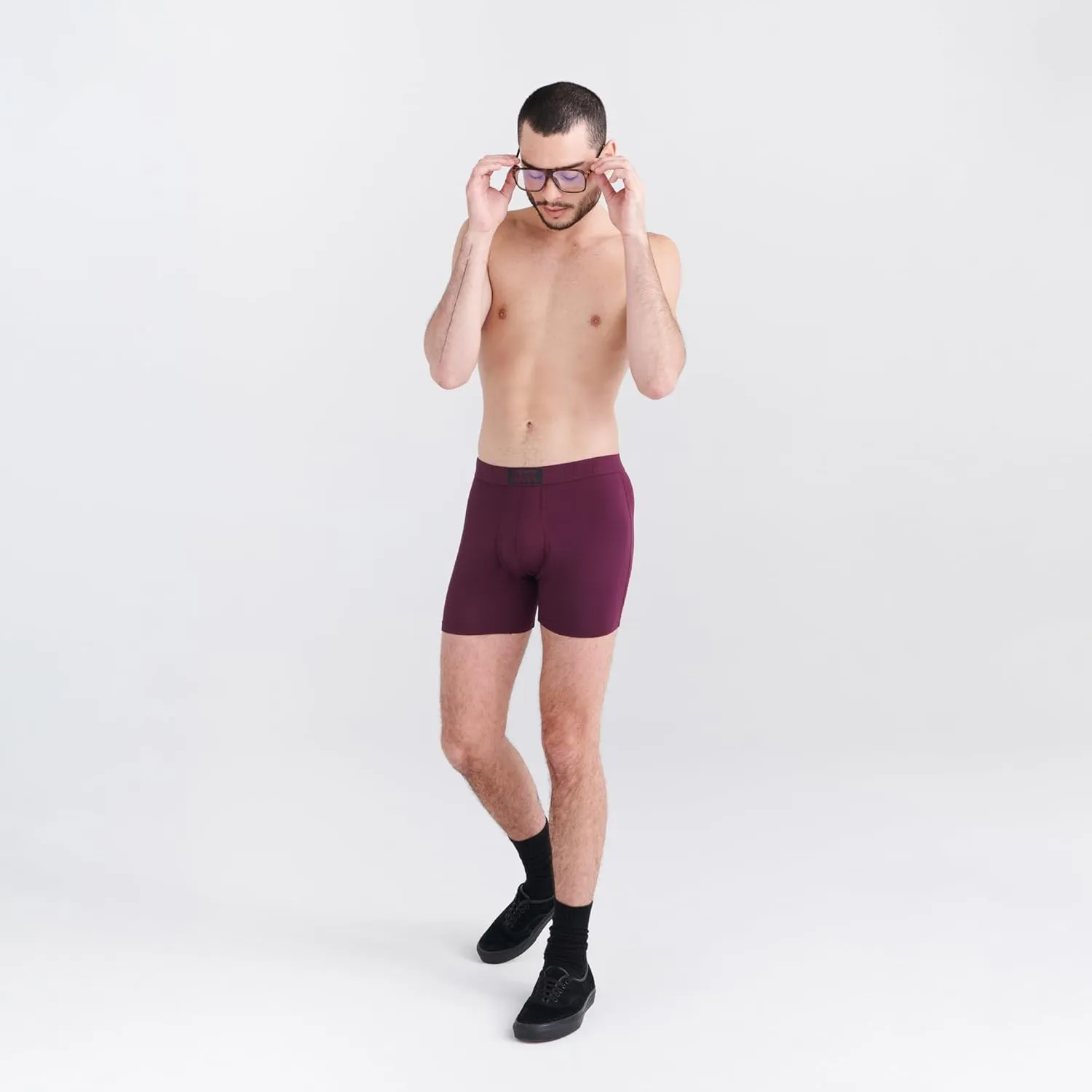 SAXX Underwear Co. Men's Underwear with Pouch Ultra Super Soft Boxer Brief Fly 3Pk