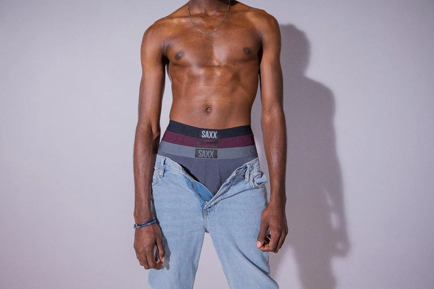 SAXX Underwear Co. Men's Underwear with Pouch Ultra Super Soft Boxer Brief Fly 3Pk