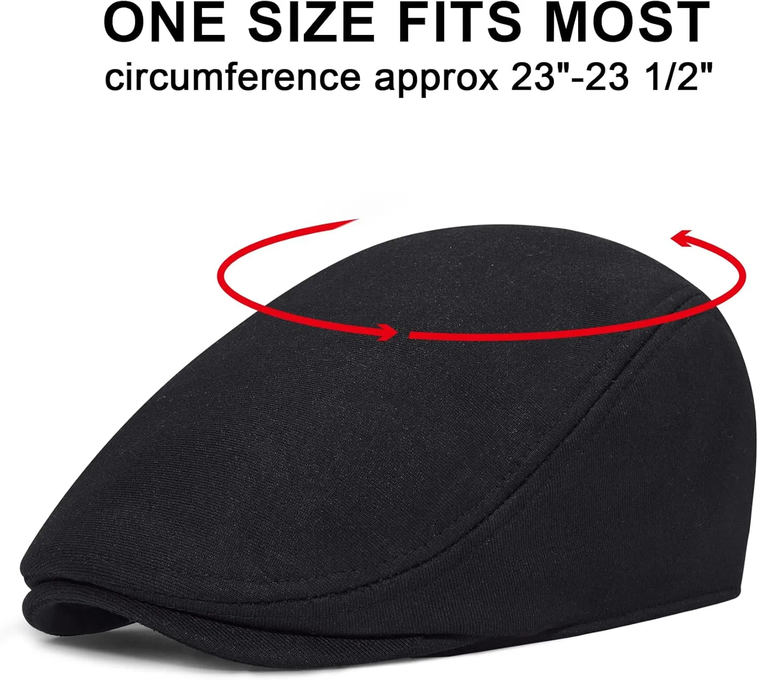 Senker Fashion 2 Pack Newsboy Cap for Men Adjustable Herringbone Tweed Wool Hats Blend Flat Cap Ivy Cabbie Driving Hat