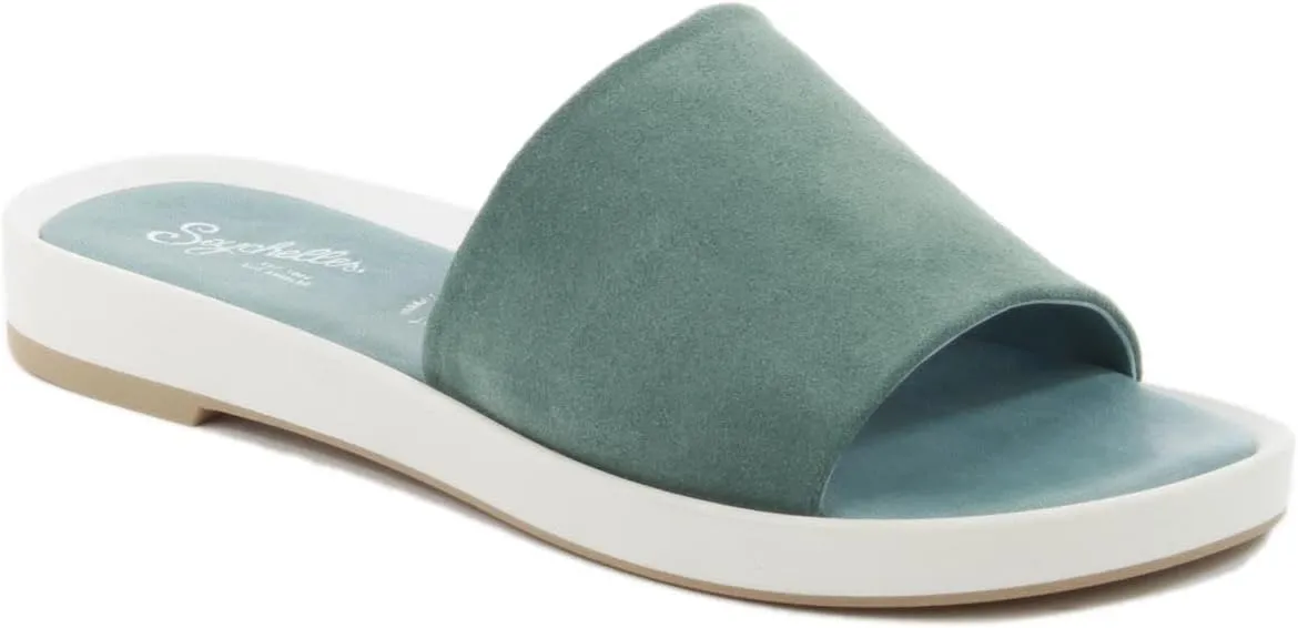 Seychelles Womens So Zen Leather Open Toe Slide Sandals