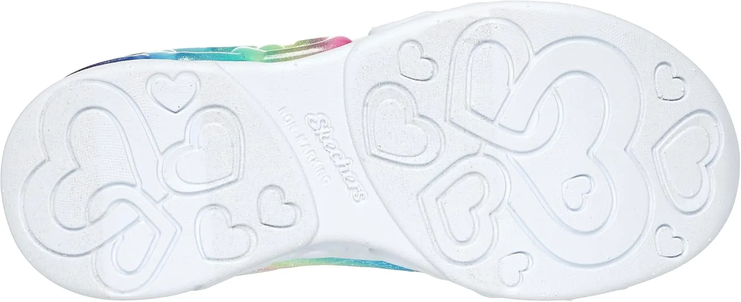 Skechers Girl's Infinite Heart Lights-Eternal Shimmer Sneaker