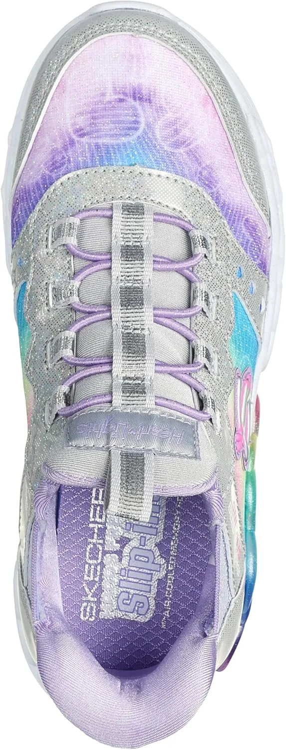 Skechers Girl's Infinite Heart Lights-Eternal Shimmer Sneaker