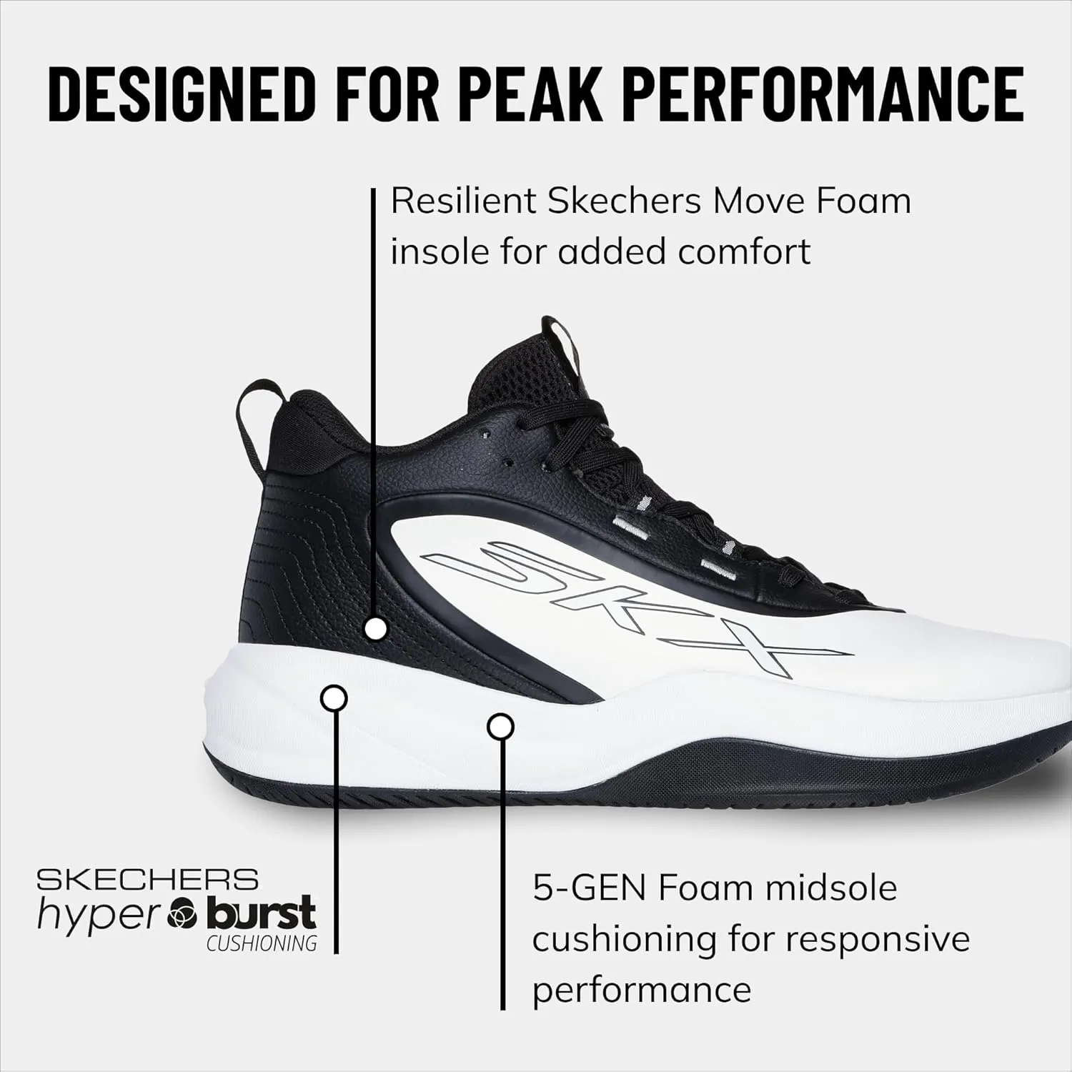 Skechers Men's Basketball Skx League Sneaker