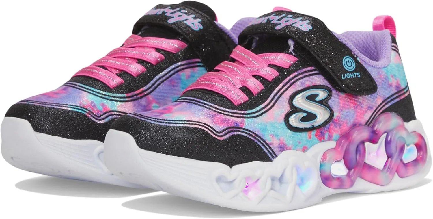 Skechers Unisex-Child Infinite Heart Lights-Color Sneaker