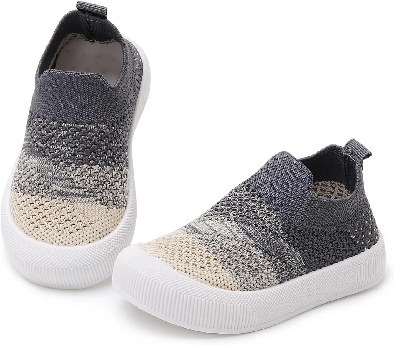 SOFMUO Baby Boys Girls Toddler Sneakers Kids Lightweight Knit Walking Shoes Mesh Breathable Tennis Trainers Shoe 1-3 Yrs…