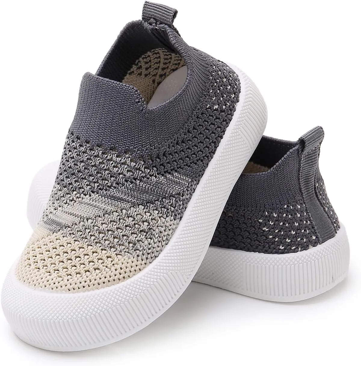 SOFMUO Baby Boys Girls Toddler Sneakers Kids Lightweight Knit Walking Shoes Mesh Breathable Tennis Trainers Shoe 1-3 Yrs…