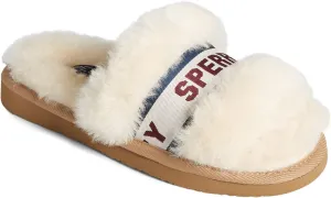Sperry Women's Romy Sheepskin Slide - Fully Padded Heel-to-Toe With Genuine Shearling - Breathable Fur Slippers for Women