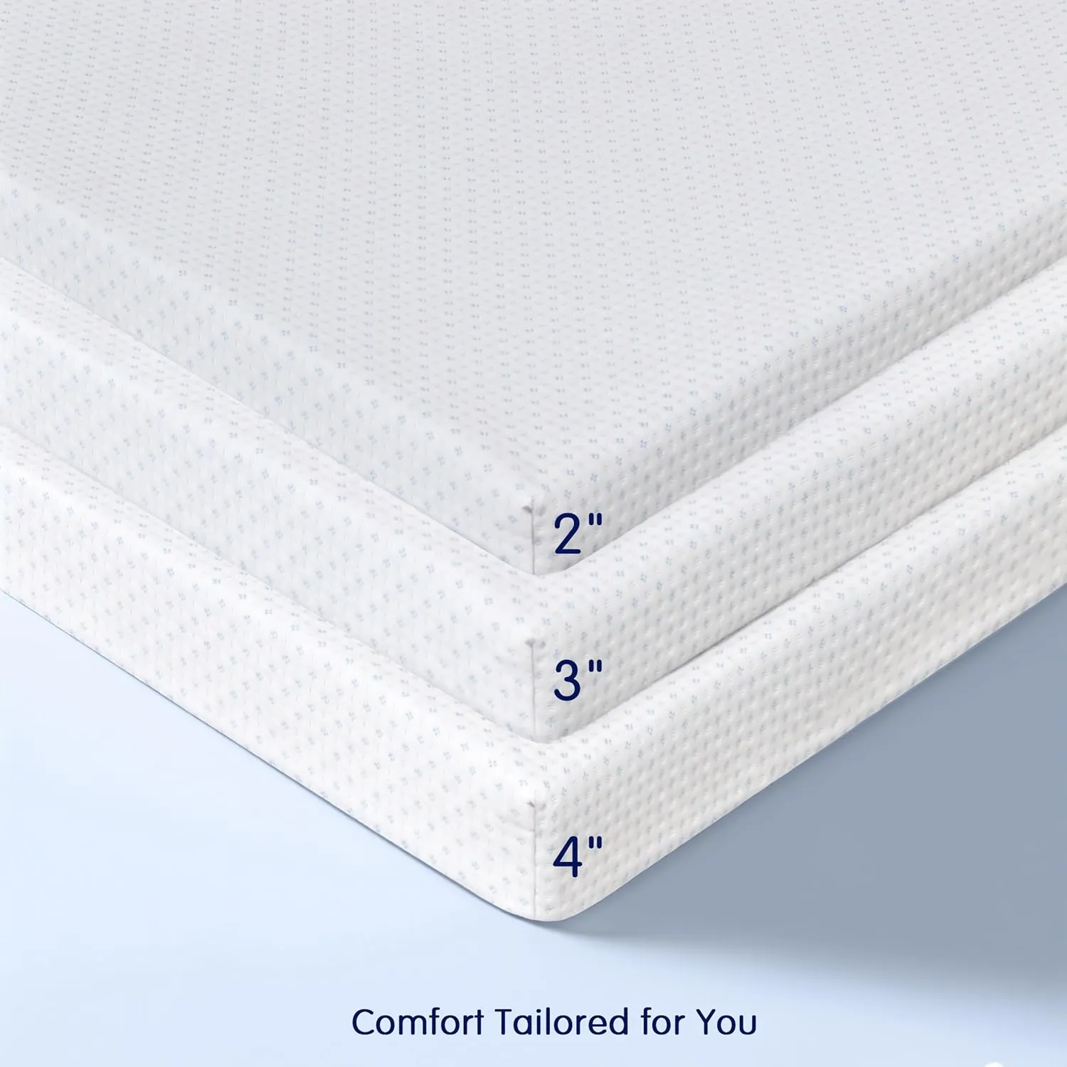 SUBRTEX Queen Mattress Topper, Gel-Infused Memory Foam Mattress Topper, High Density Cooling Bed Topper Pad with Breathable Removable Fitted Cover CertiPUR-US Certified (4 Inch, Queen)