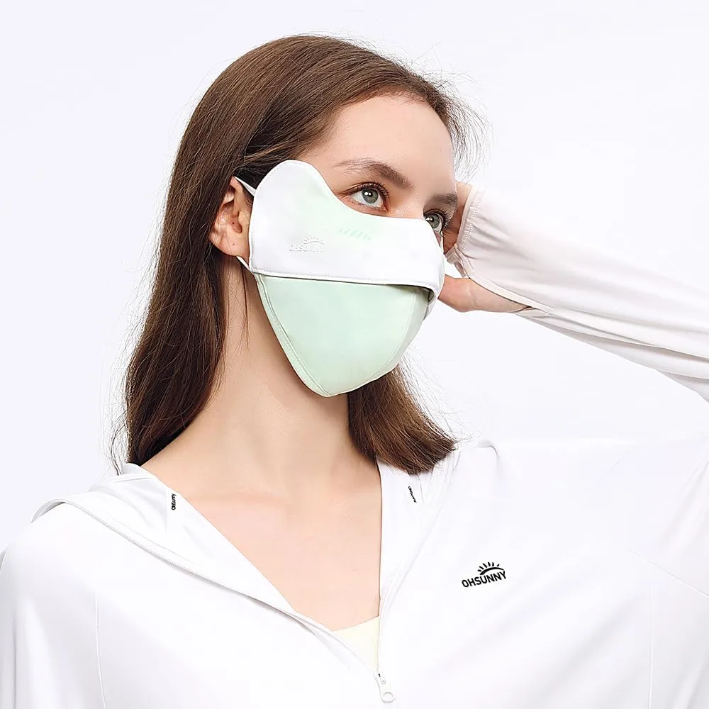 Sun Protection Face Cover UPF 50  Anti-UV Women Summer Mask Cooling Breathable Face Covering SLF5M040T