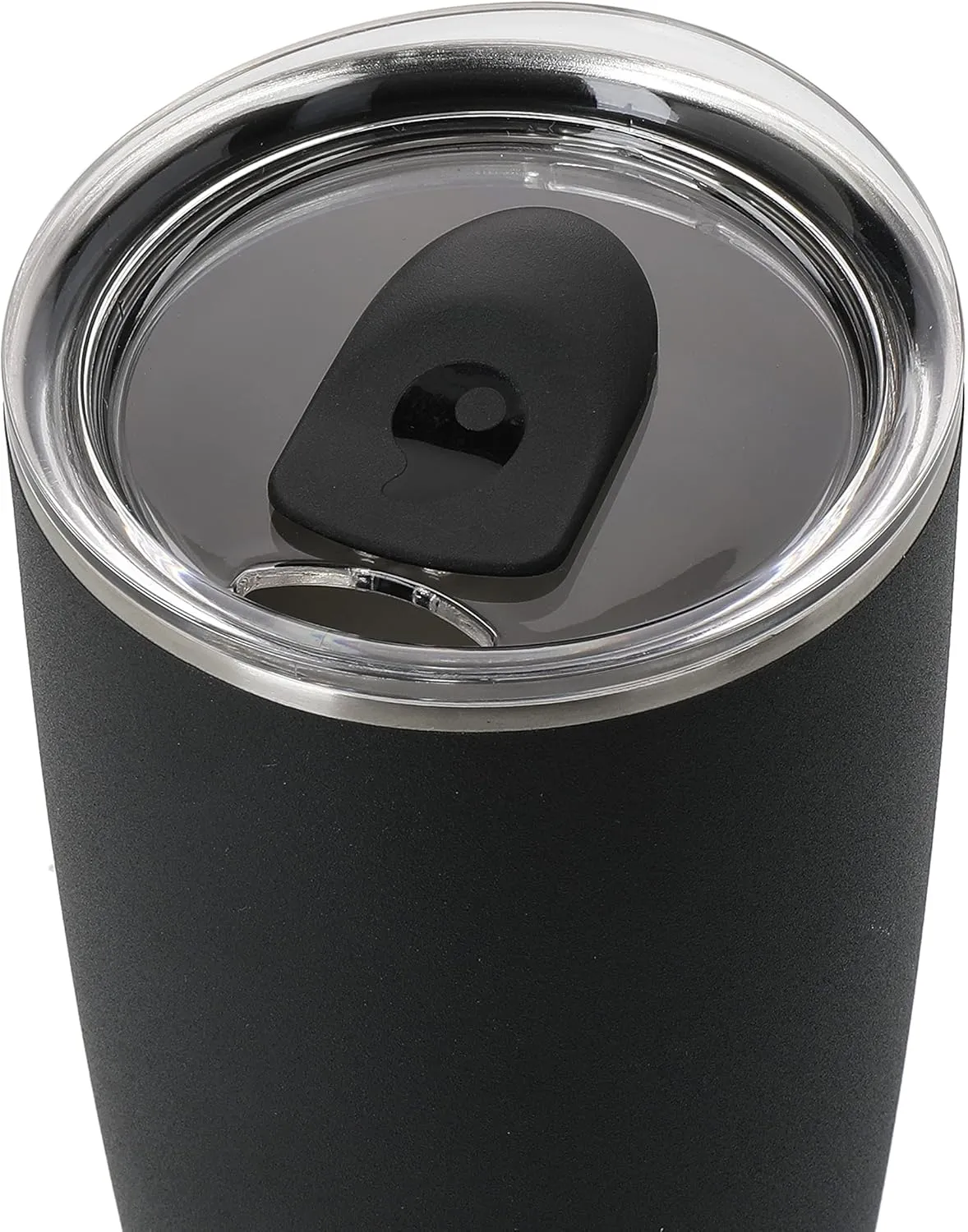 S'well Stainless Steel Tumbler with Slide-Open Lid, 18oz, Onyx, Triple Layered Vacuum Insulated Containers Keeps Drinks Cold for 12 Hours and Hot for 4, BPA Free