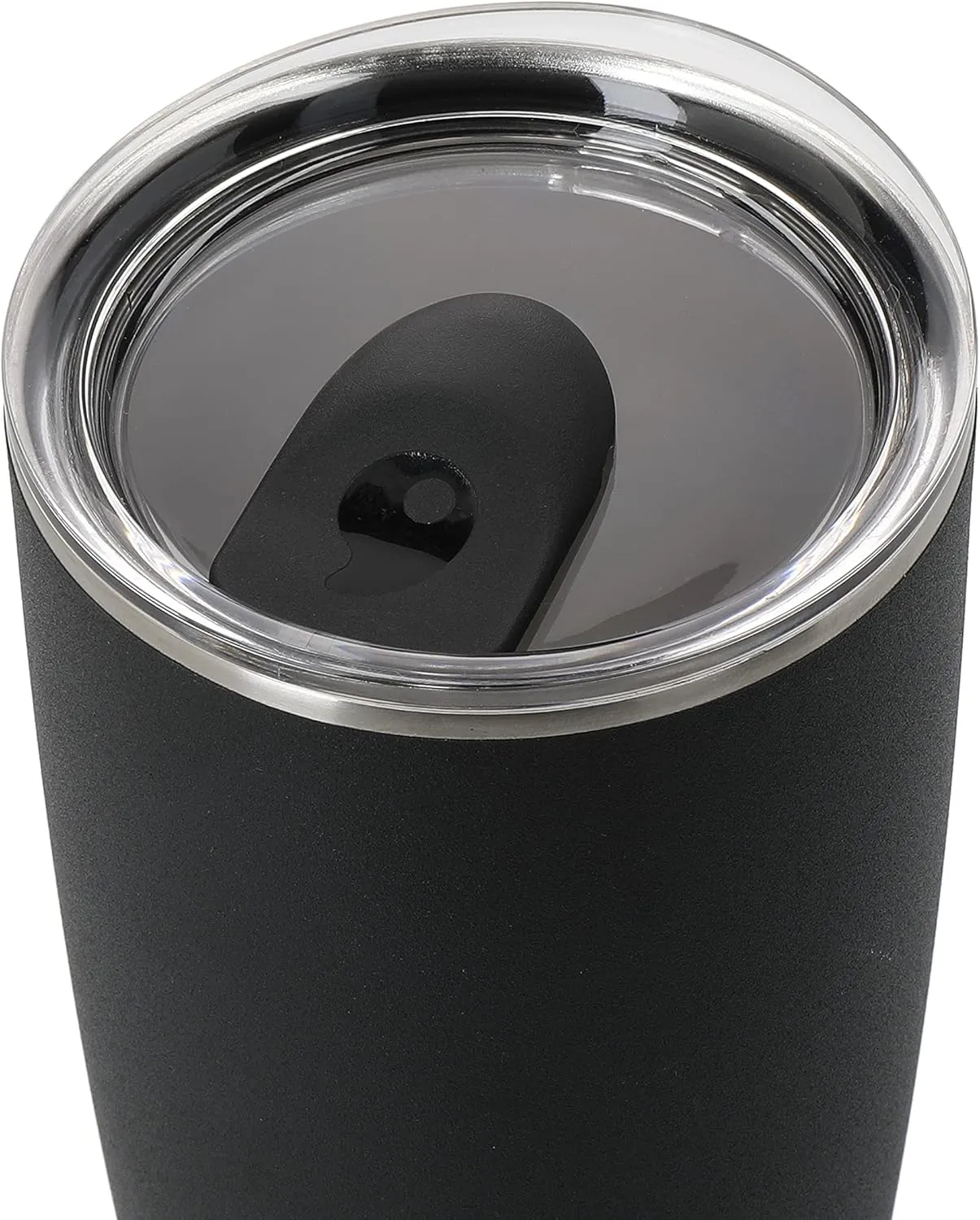 S'well Stainless Steel Tumbler with Slide-Open Lid, 18oz, Onyx, Triple Layered Vacuum Insulated Containers Keeps Drinks Cold for 12 Hours and Hot for 4, BPA Free