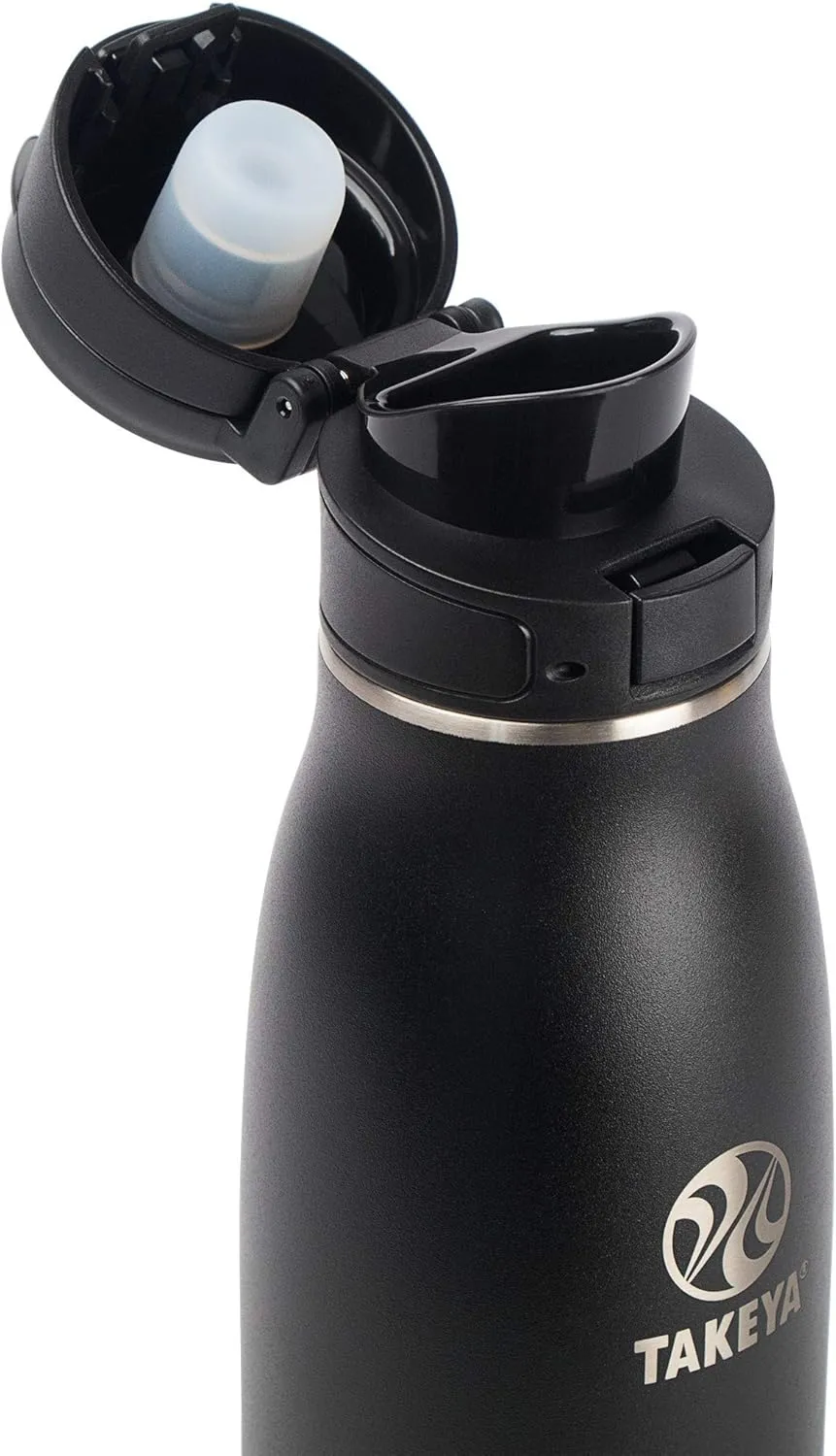 Takeya Traveler Insulated Travel Mug, Leak Proof Lid, 17 Ounce, Onyx