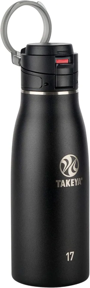 Takeya Traveler Insulated Travel Mug, Leak Proof Lid, 17 Ounce, Onyx