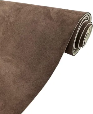 Teemall Dark Brown Suede Headliner Fabric with Foam Backing Automotive Roof Upholstery Headliner Fabric Craft Foam Backing for Car Replacement/Repair (60"×96")