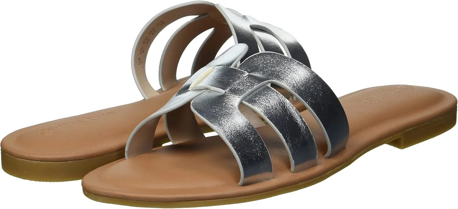 The Drop Women's Monika Flat H-Band Slide Sandal