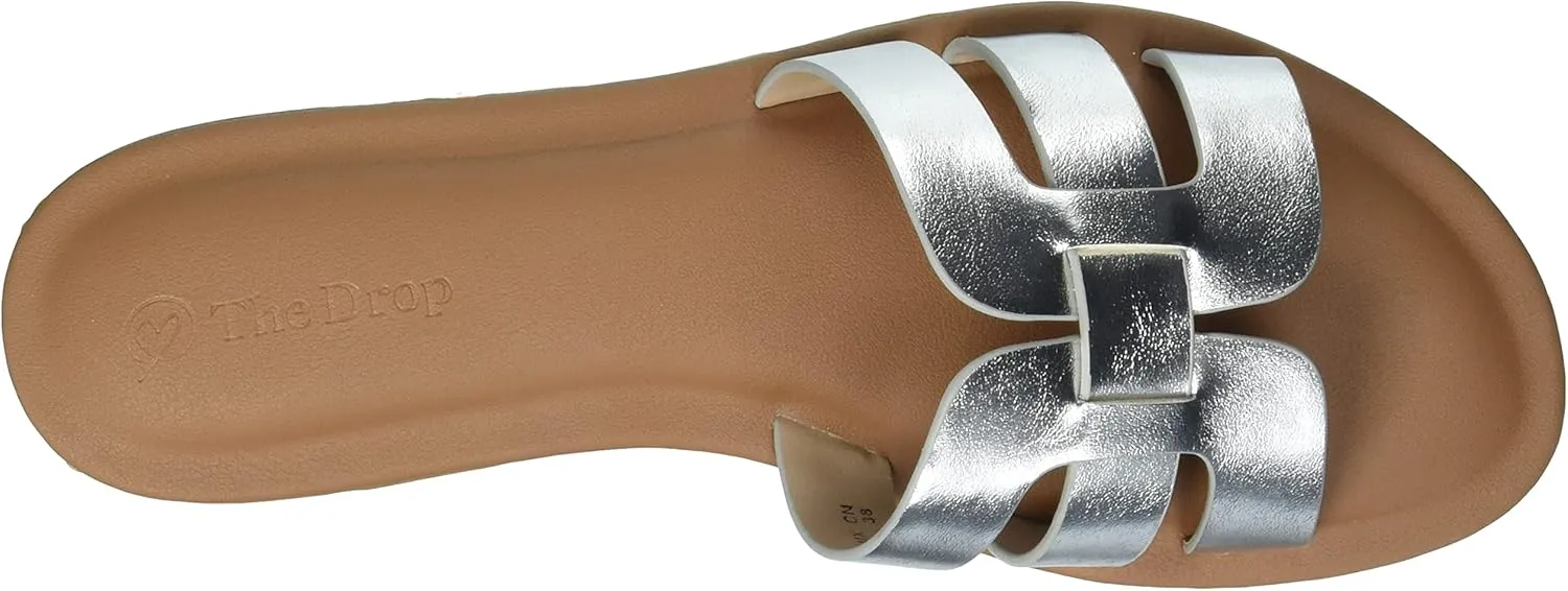 The Drop Women's Monika Flat H-Band Slide Sandal