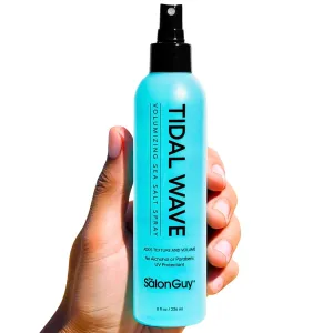THESALONGUY Tidal Wave Sea Salt Spray – Texturizing Hair Spray for Volume & Beach Waves – Matte Finish for Fine, Thick, Curly Hair – Lightweight, Alcohol-Free, 8oz