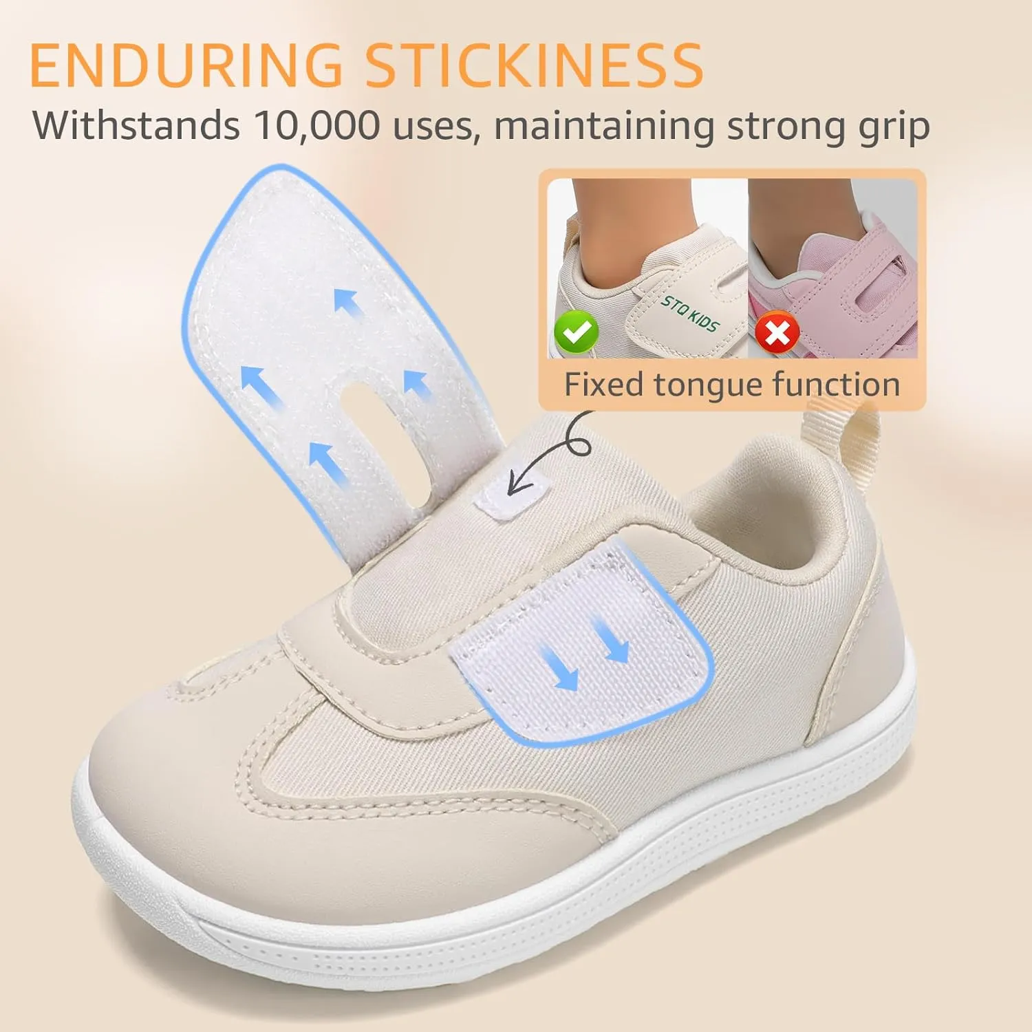 Toddler Wide Toe Box Shoes: Boys Barefoot Shoe Girl Sneakers Little Kids Tennis Non-Slip Zero Drop First Walking Breathable Running Athletic School Gym Sneaker