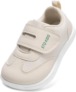 Toddler Wide Toe Box Shoes: Boys Barefoot Shoe Girl Sneakers Little Kids Tennis Non-Slip Zero Drop First Walking Breathable Running Athletic School Gym Sneaker