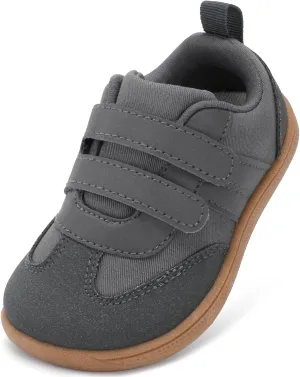 Toddler Wide Toe Box Shoes:Boys Barefoot Shoes Kids Walking Shoes Boy Sneakers Non-Slip Zero Drop Shoes,Toddler First Walking Shoes Comfort Tennis Outdoor Activities
