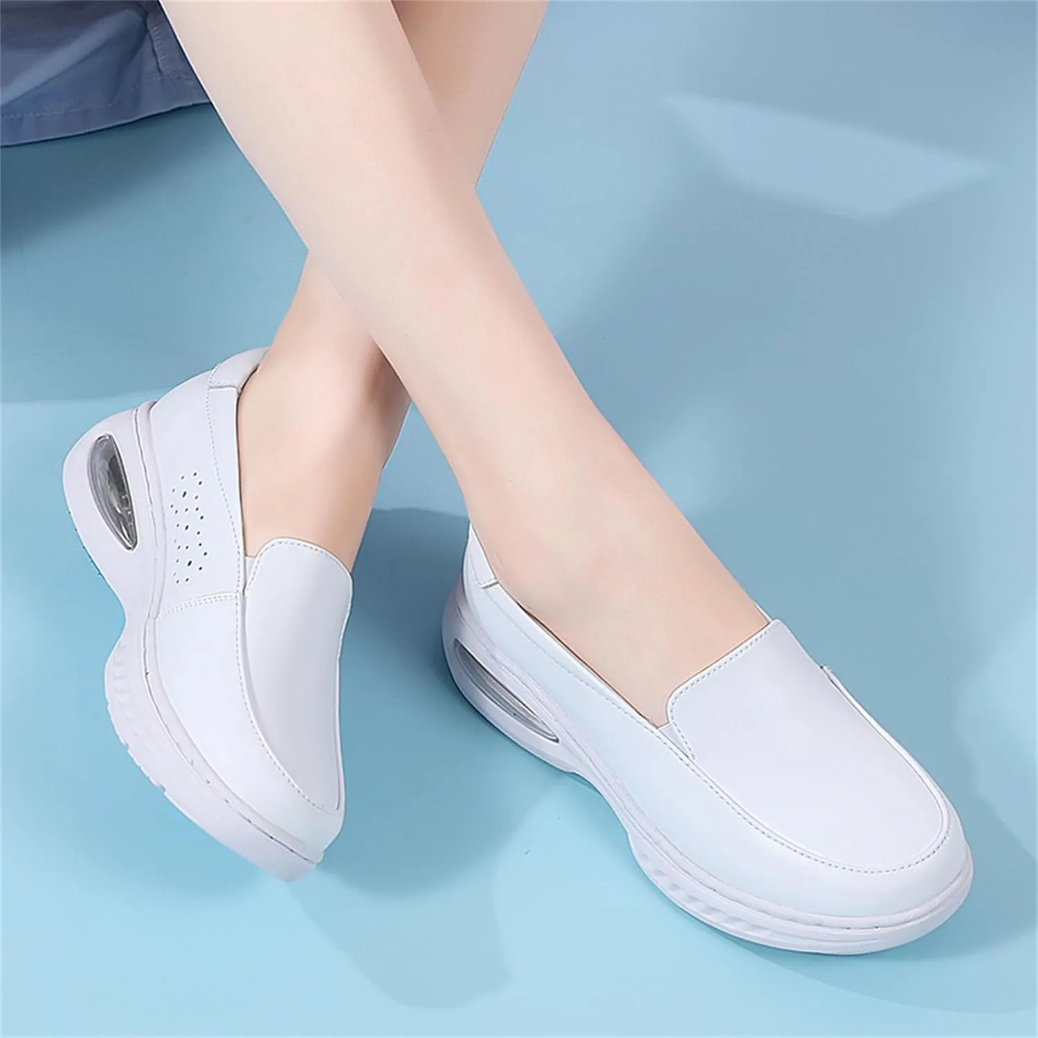 Touchmosees Air Cushion Nurse Sneakers Orthopedic Diabetic Walking Wedge Sneaker Platform Breathable Sneakers