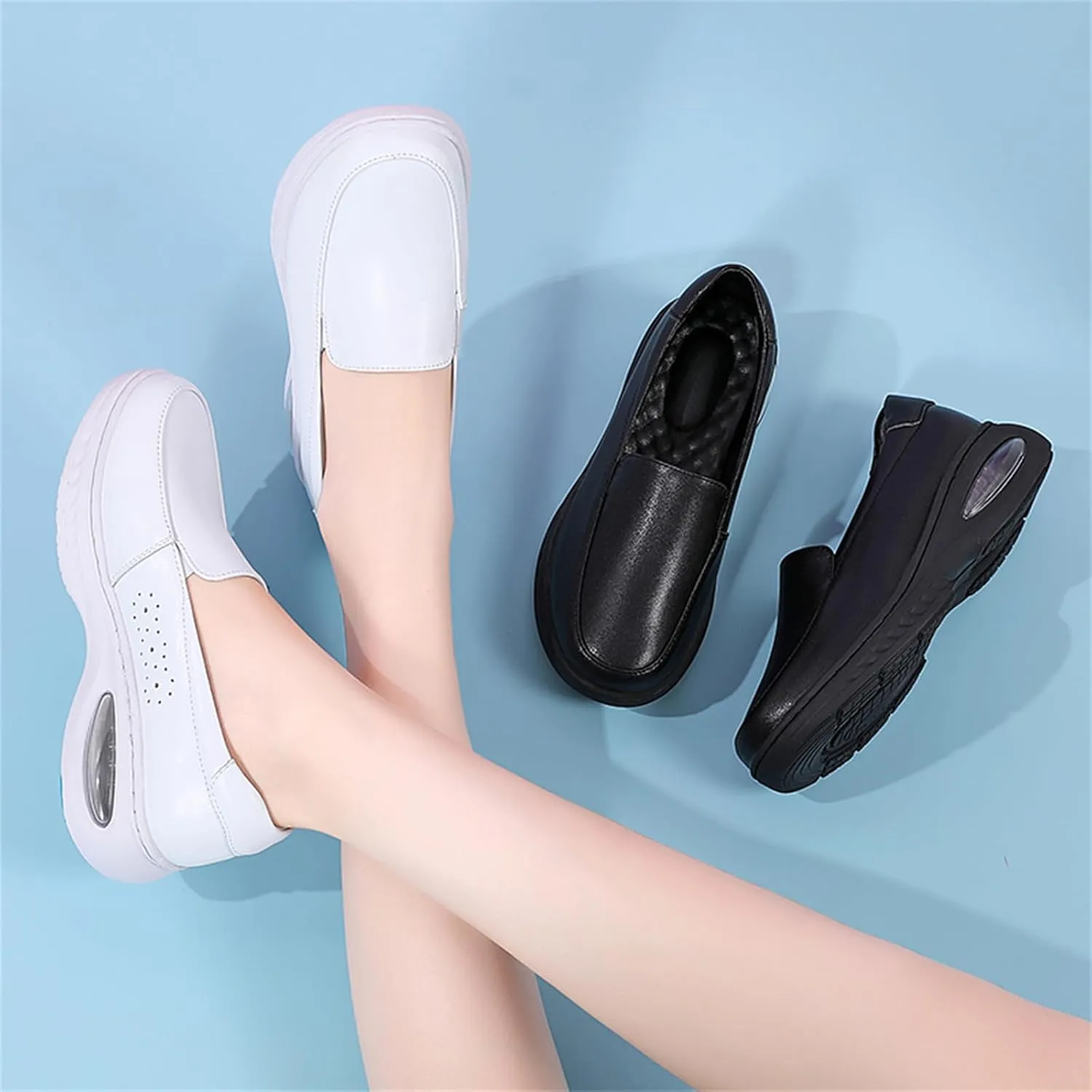 Touchmosees Air Cushion Nurse Sneakers Orthopedic Diabetic Walking Wedge Sneaker Platform Breathable Sneakers