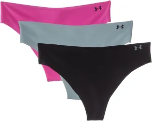 Under Armour Women's 3-pack Pure Stretch No Show Thong Underwear, All-day Comfort & Ultra-soft Fit